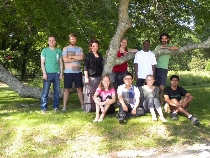 The 2014 GFD Fellows: Joseph Fitzgerald, Jörn Callies, Erica Rosenblum, Ashley Payne, Alexis Kaminski, Shineng Hu,  Daniel Mukiibi, Paige Martin, Geoff Stanley, Jim Thomas. Credit: WHOI