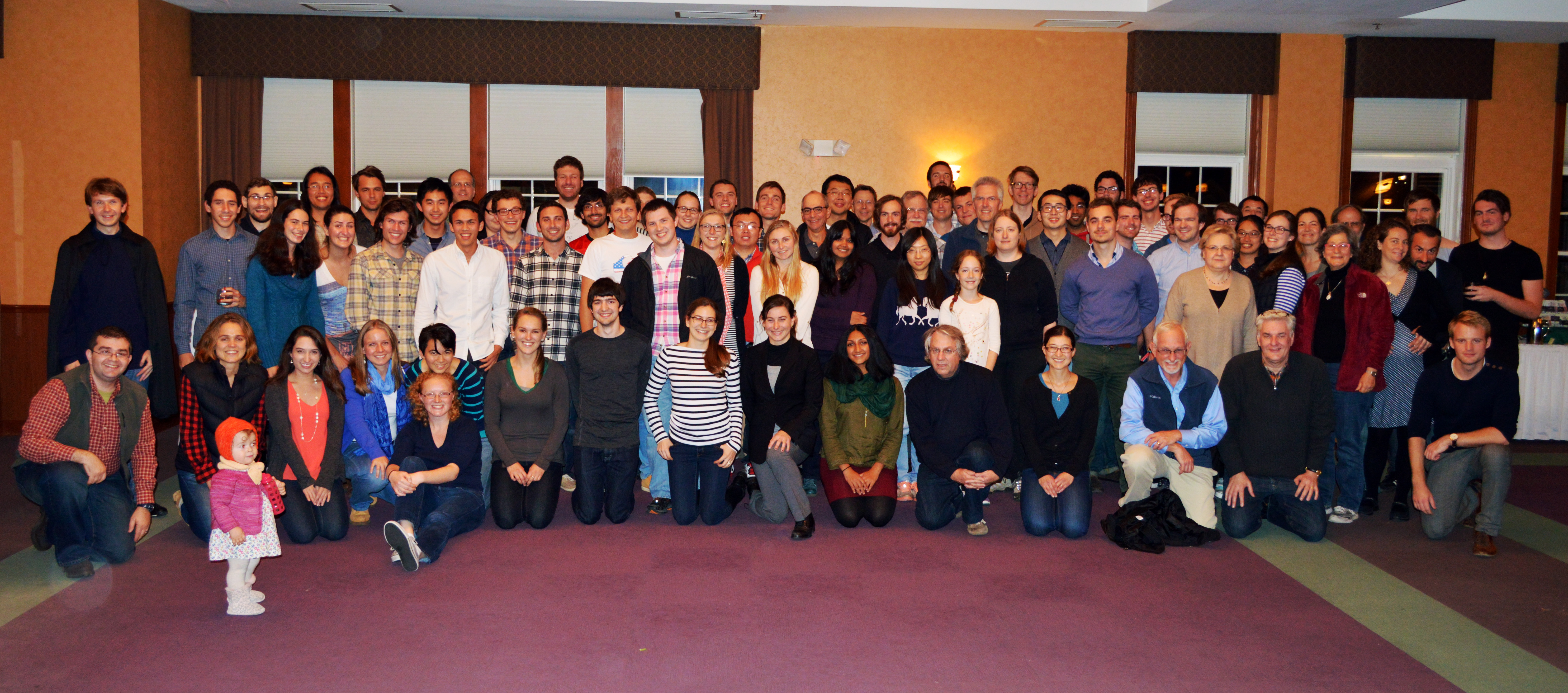 The 2015 PAOC retreat members and special guest Naomi (left)–postdoc Alexander Kalmikov’s daughter.