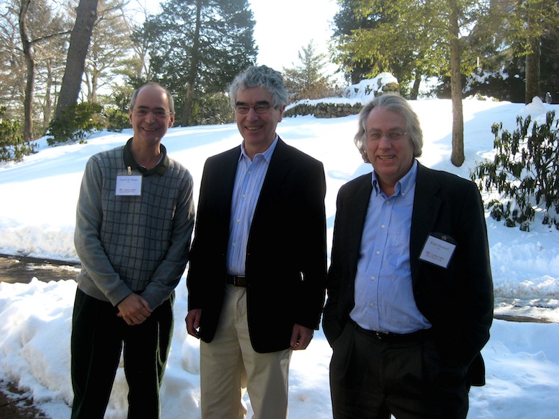 Daniel Rothman, Colin Masson, and Kerry Emanuel at the 2014 Lorenz Center Workshop. Photo: PAOC